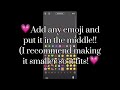 💗How to make the disappearing my emoji??💗||Tutorial explained|| Filmed.By.Ari