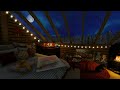 Cozy Christmas Log Cabin Ambience. Crackling Fireplace. ASMR Ambience