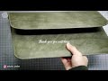 [Leather Craft] Making a leather laptop case