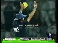 Shoaib Akhtar destroyed Mohammad Hafeez Stumps flying  Islamabad VS Faislabad Wolve