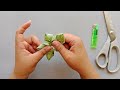 How to make an adorable ribbon flower /Stain ribbon flower #diy #craft #handmade #rose
