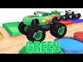 Colors With Mack Truck Cars Street Vehicles Changing Colours for Kids Videos