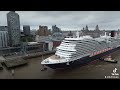 Cunard's Queen Anne arriving in Liverpool