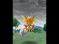 Shiny Zapdos Raid with Mega Tyranitar in Pokémon GO: 3 Trainers, Trio Zapdos Raid