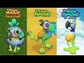 Dawn Of Fire Vs My Singing Monsters Vs The Lost Landscapes | Redesign Comparisons | All Comparisons