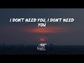 Jhené Aiko - The Worst (Lyrics) | I don't need you but I want you