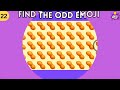 FIND THE ODD EMOJI OUT | odd one out puzzle