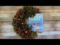 Dollar Tree Christmas Crafts: Dollar Tree Mesh Tubing Christmas Elf Wreath