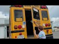 Pre trip inspection on handicap school bus