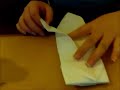 Fold a paper napkin in a Fancy Way