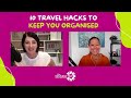 10 travel hacks to keep you organised | 303 #travelhacks #traveltips #organisingtips #podcast