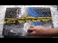 Textured Abstract Painting with Aluminum Foil /  R-199