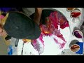 Magenta Storm - Acrylic Fluid Art