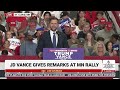 FULL SPEECH: JD Vance speaks at Trump Rally in St. Cloud, Minnesota - 7/27/24