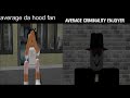 average da hood fan vs average criminality enjoyer #dahood #roblox #criminality