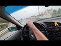 POV | BMW E36 RAIN DRIFT | 4K