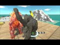 Evolved Godzilla help Kong Glove BEAST rescue his brother away Mechagodzilla