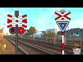 【電車】踏切 アニメ【鉄道 ふみきり】Train & Railroad crossing 新幹線 E5系 E7系