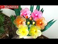 Cara membuat Bunga dari Kantong Plastik TANPA SETRIKA l Plastic Shopping bag flowers Craft