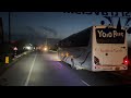 VOLVO bus CHASING SCANIA multi axle at full SPEED 120 km/h | DANGEROUS overtaking & driving