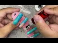 How I do my marble french tips ! ✨ HIGHLY REQUESTED 🔥 | xxl elegant marble press on nails tutorial