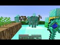 Mikey Family POOR vs JJ Family RICH SKYBLOCK With Only One Block in Minecraft (Maizen)