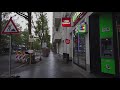 Walking in the Rain in Berlin, Germany (Umbrella Rain Sounds) 4k ASMR