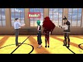 [3D] VTubers' Long Rope Jumping!! [Nijisanji/ Ryushen/ Yashiro Kizuku/ Hanabatake Chaika/ Dola]