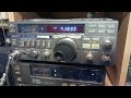 CQ40m FT-757GX & 90' random wire rag chewing & playing /QRP down to 1W with M0KCV Kevin