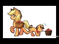 Mlp Applejack and Caramel- Everytime We Touch