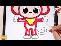 How To Draw pinkfong Hogi and Friends - easy drawing, coloring Pages