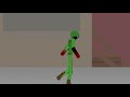 Walk Test. Stick-nodes Animation