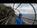 Dodging Waves! - A Stormy Day on The Gobbins Cliff Path, Northern Ireland