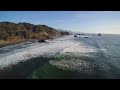 Ocean Waves on a Rocky Beach