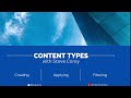 How To Create Content Types In SharePoint Online