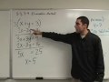 Algebra - Solving Systems of Equations - Elimination Method