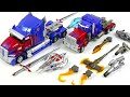 Transformers Movie Voyager Class Optimus Prime + Dr Wu Weapon set Vehicle Car Robot Toys