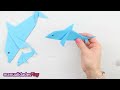 🐬 Cómo hacer un Delfín de papel fácil