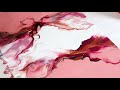 10 AMAZING Acrylic Pour Paintings - Pretty with Pink / Satisfying Art video