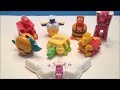 MCDONALD'S 1990 MCDINO CHANGEABLES HAPPY MEAL WAVE 3 FULL COLLECTION TOY REVIEW