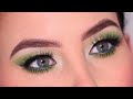 Step By Step Flawless Green Smokey Glam Eye Makeup Tutorial