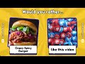 🌭🍔 Would You Rather...? Sweet VS Sour JUNK FOOD Edition | Quiz galaxy 🚀