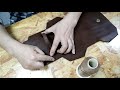 Making a compact bag / 콤팩트백 만들기 / Leather craft PDF / 가죽 공예 패턴