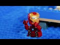 Lego Iron Man Brick Building Summer Beach House Animation