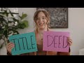 Title vs. Deed: Don't Get These Legal Concepts Confused!