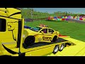 TRANSPORTING POLICE CARS, AMBULANCE, FIRE DEPARTMENT WITH MAN TRUCKS ! Farming Simulator 22