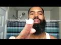 Straightening A Course/Curly Beard | Blow Dryer