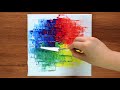 How to Finger Painting (palette-knife)｜Satisfying｜Simple Abstract Acrylics Tutorial for Beginners 99