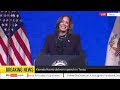 Kamala Harris delivers a speech in Texas