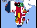 The History of Africa Every Year - De Facto Map With Flags (1800-2023)